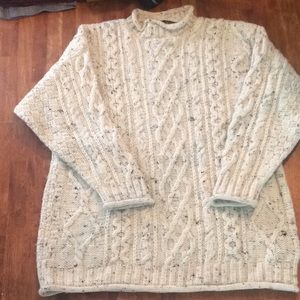 Super warm and chunky fisherman sweater!